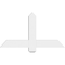 Ekena Millwork Eugene Architectural Grade PVC Gable Bracket, 36"W x 19 1/2"H x 2"D x 4"F, 13/12 Pitch GBP036X20X0204EUG00 - alternate 2